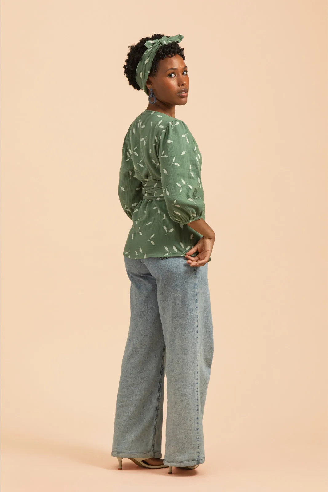 Wrap Blouse Sage Wind sold by Ivalo.com product image thumbnail 5