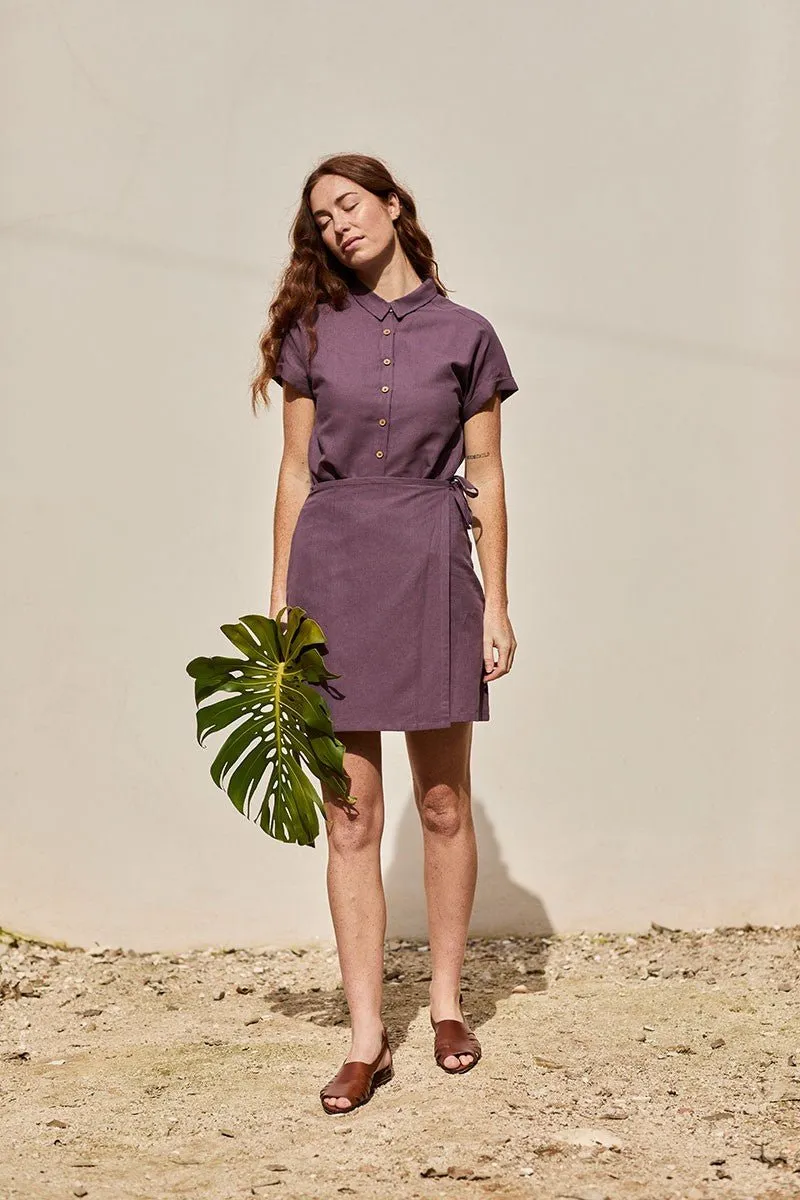 Famara Wrap Mini Skirt Purple sold by Ivalo.com product image thumbnail 4