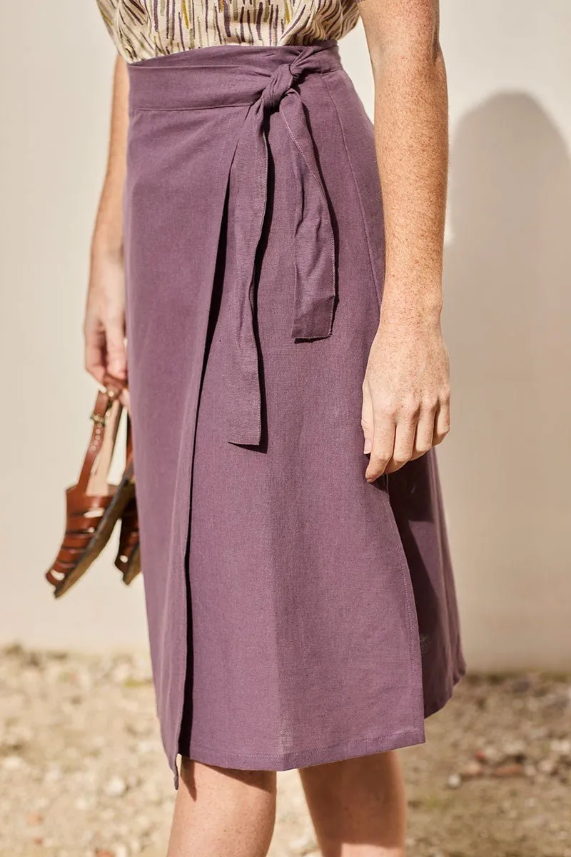 Fely Wrap Midi Skirt Purple sold by Ivalo.com product image thumbnail 3