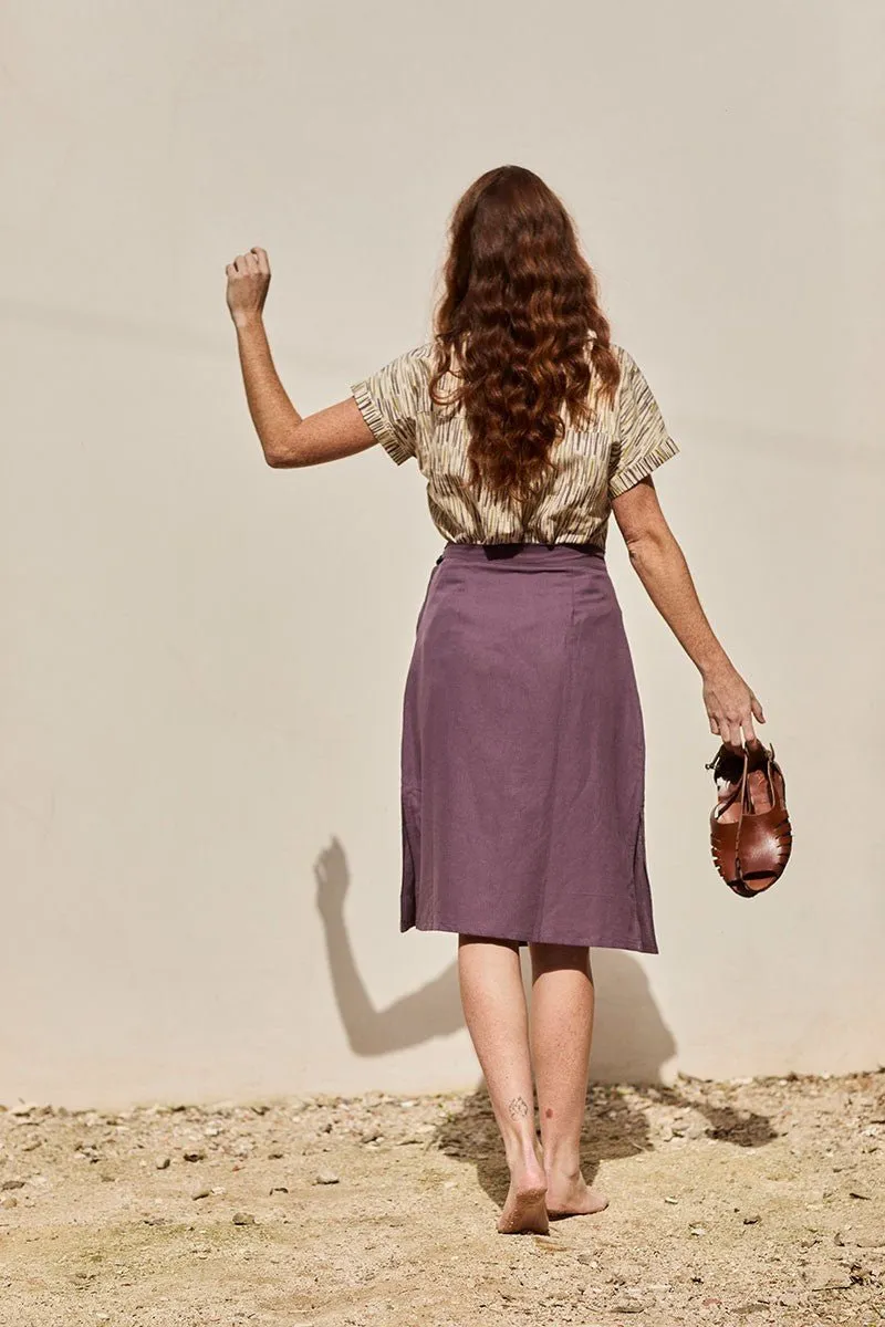 Fely Wrap Midi Skirt Purple sold by Ivalo.com product image thumbnail 2