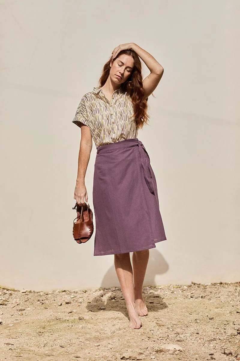 Fely Wrap Midi Skirt Purple sold by Ivalo.com product image thumbnail 4