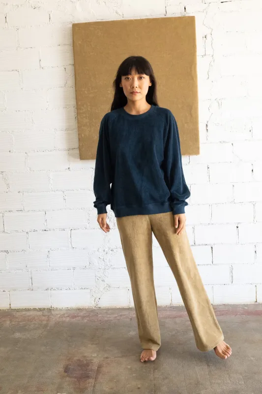 Gilda Terry Raglan Sleeve Sweatshirt Midnight Blue sold by Ivalo.com