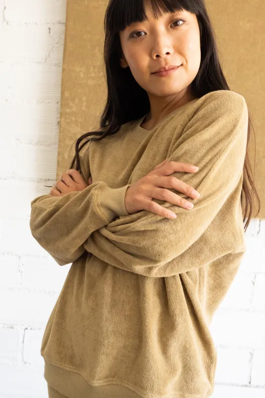 Gilda Terry Raglan Sleeve Sweatshirt Beige sold by Ivalo.com