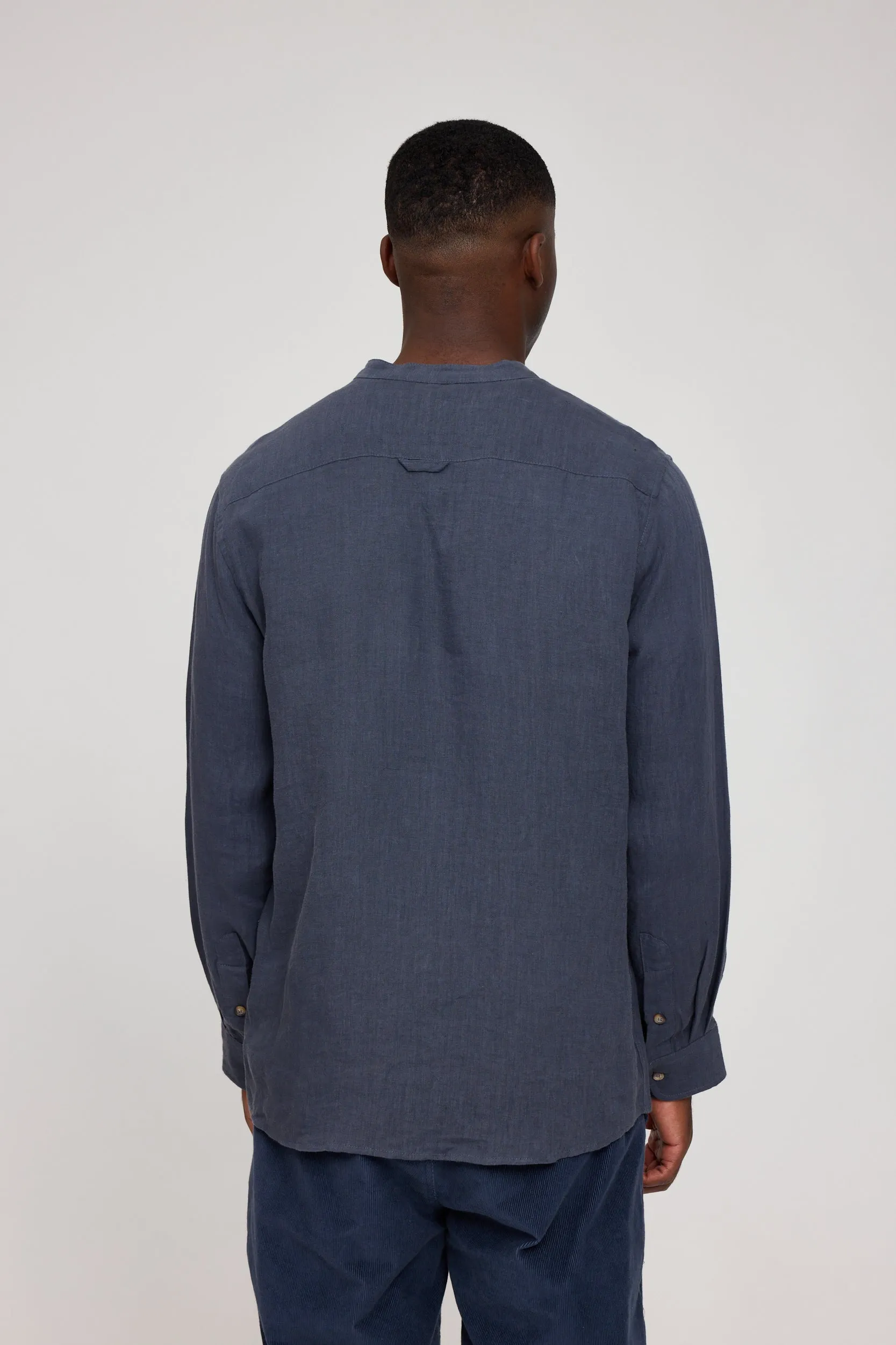 Stand Collar Linen Shirt sold by Ivalo.com product image thumbnail 4