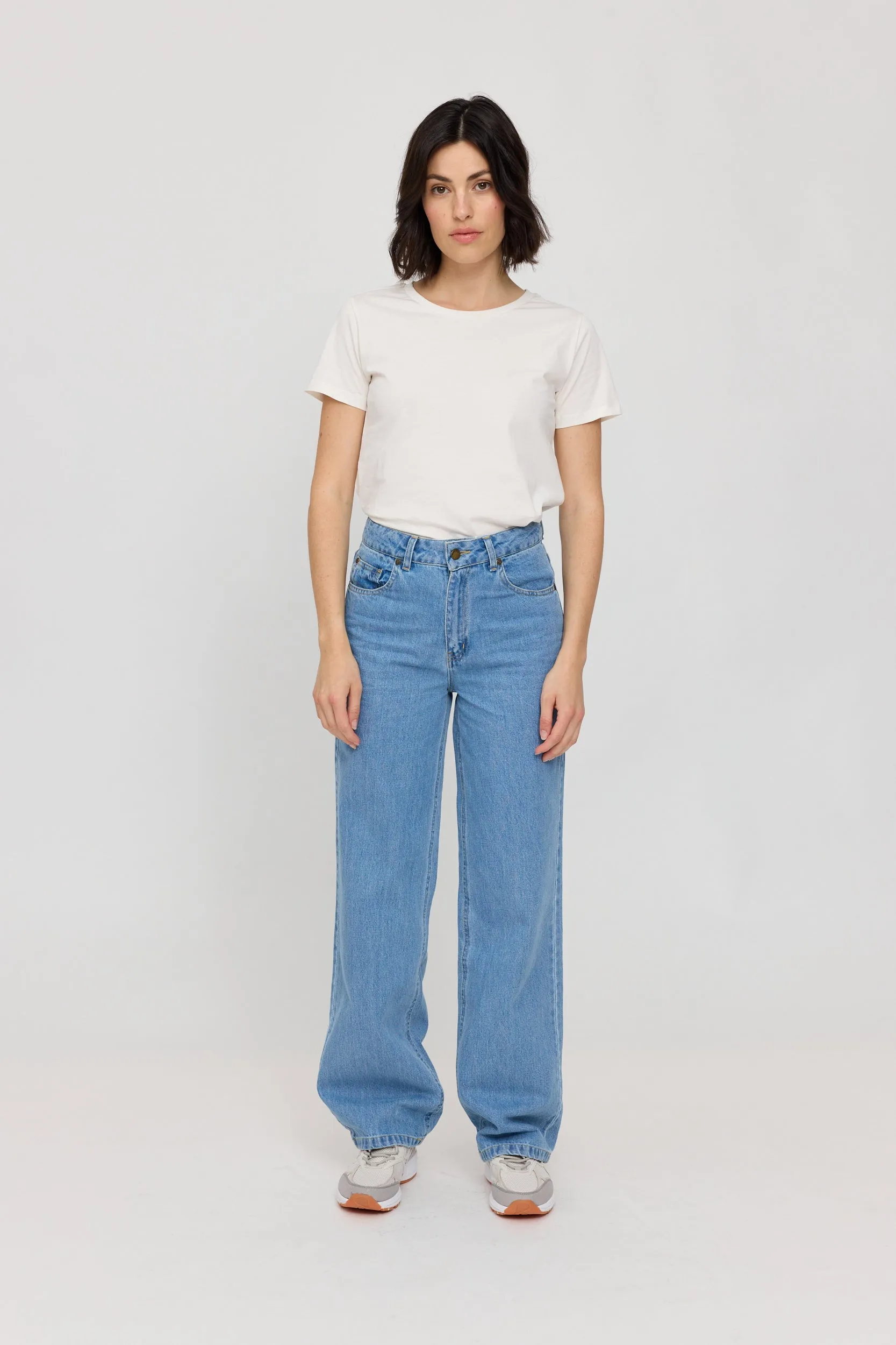 Wide Leg Denim Jeans Light Blue sold by Ivalo.com product image thumbnail 4