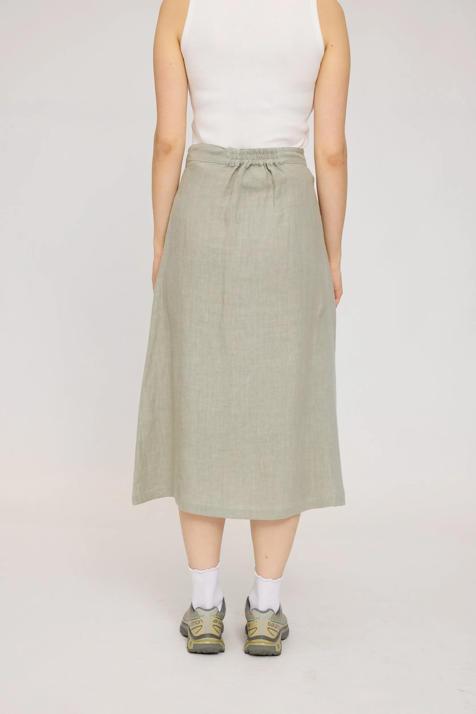 Linen Midi Skirt sold by Ivalo.com product image thumbnail 4