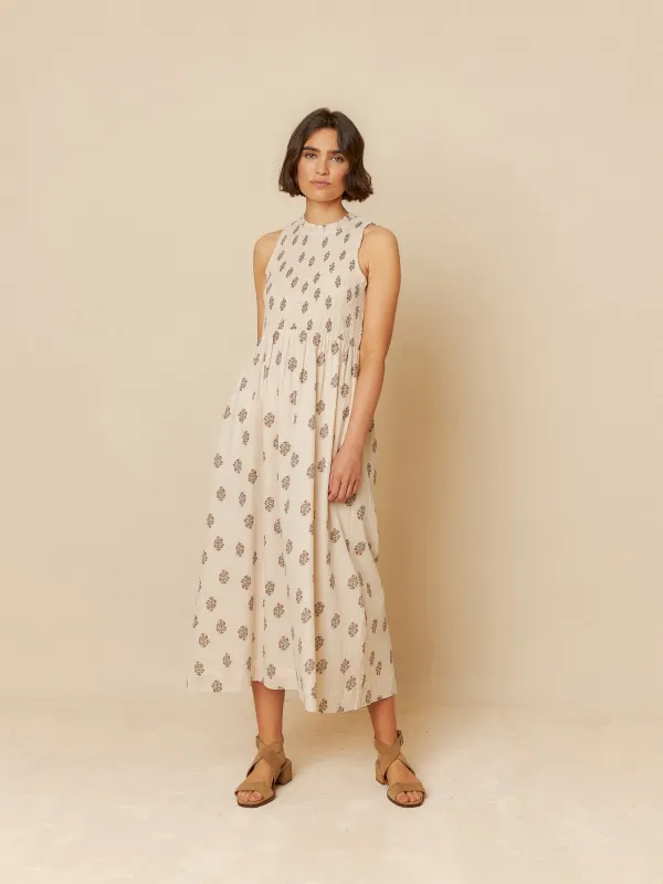 Elastic Waist Dress Ecru sold by Ivalo.com