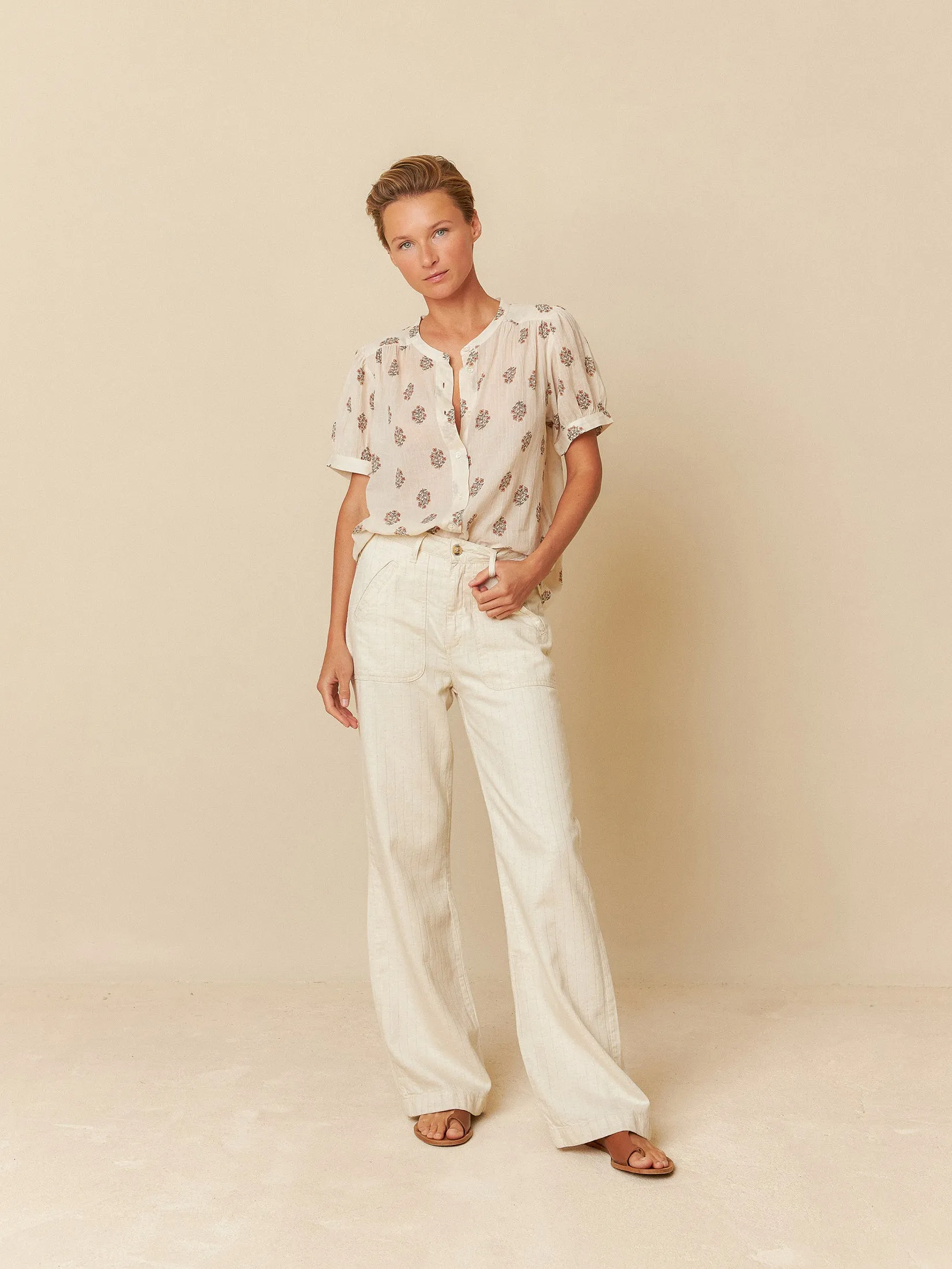 Cotton Voile Shirt Stone Grey sold by Ivalo.com product image thumbnail 3