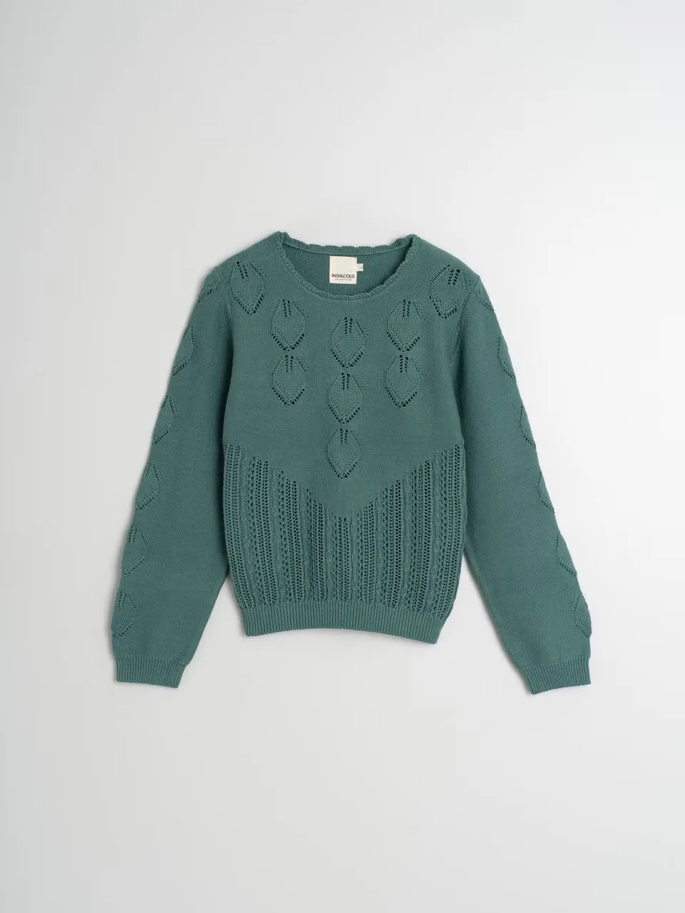Crochet Effect Sweater Emerald sold by Ivalo.com product image thumbnail 2