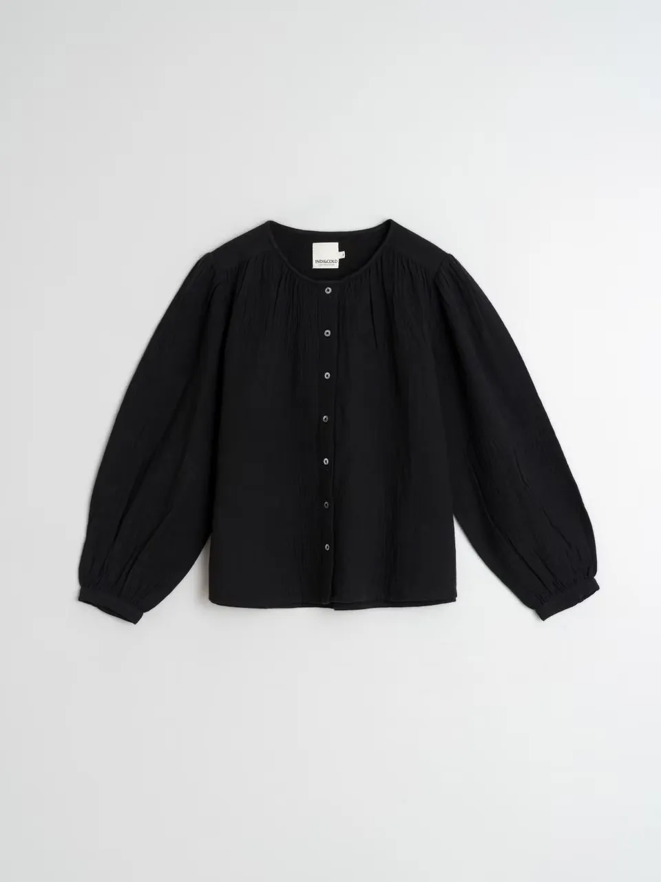 Double-Gauze Shirt Black sold by Ivalo.com product image thumbnail 4