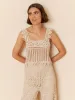 Crochet Crop Top Ecru sold by Ivalo.com