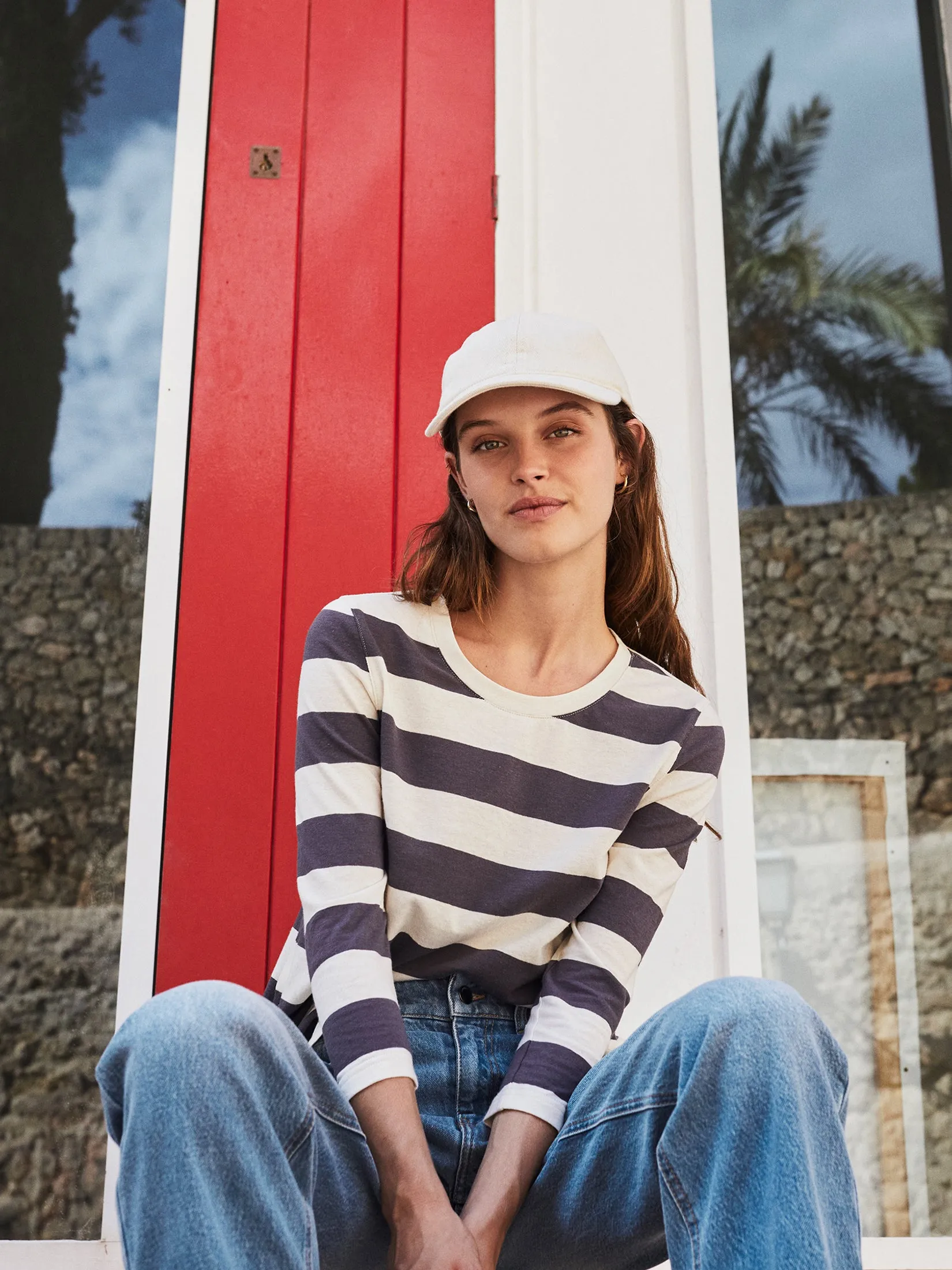 Cotton Striped T-Shirt Charcoal sold by Ivalo.com product image thumbnail 5