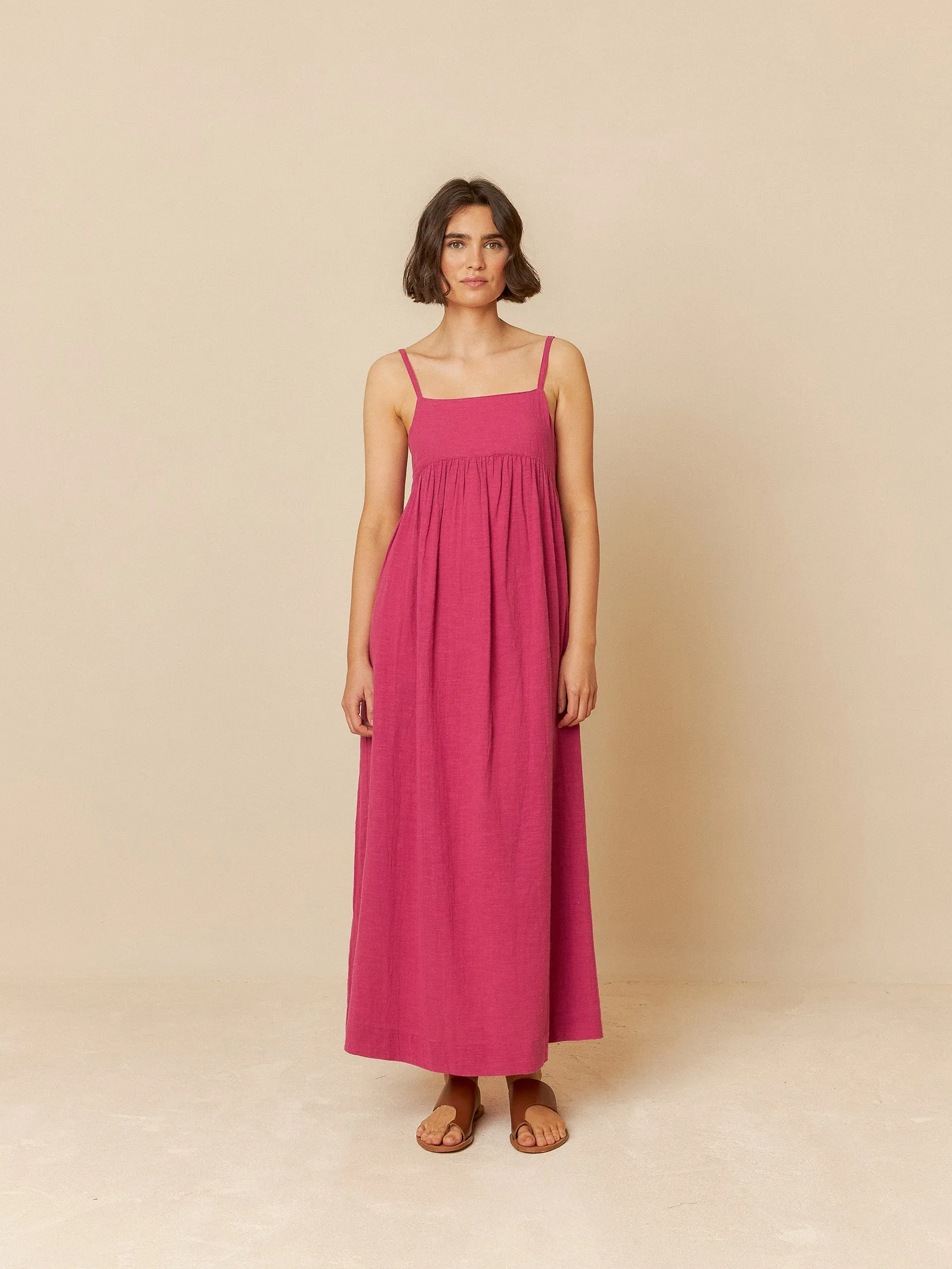 Maxi Dress With Straps Cardenal Pink sold by Ivalo.com product image thumbnail 2