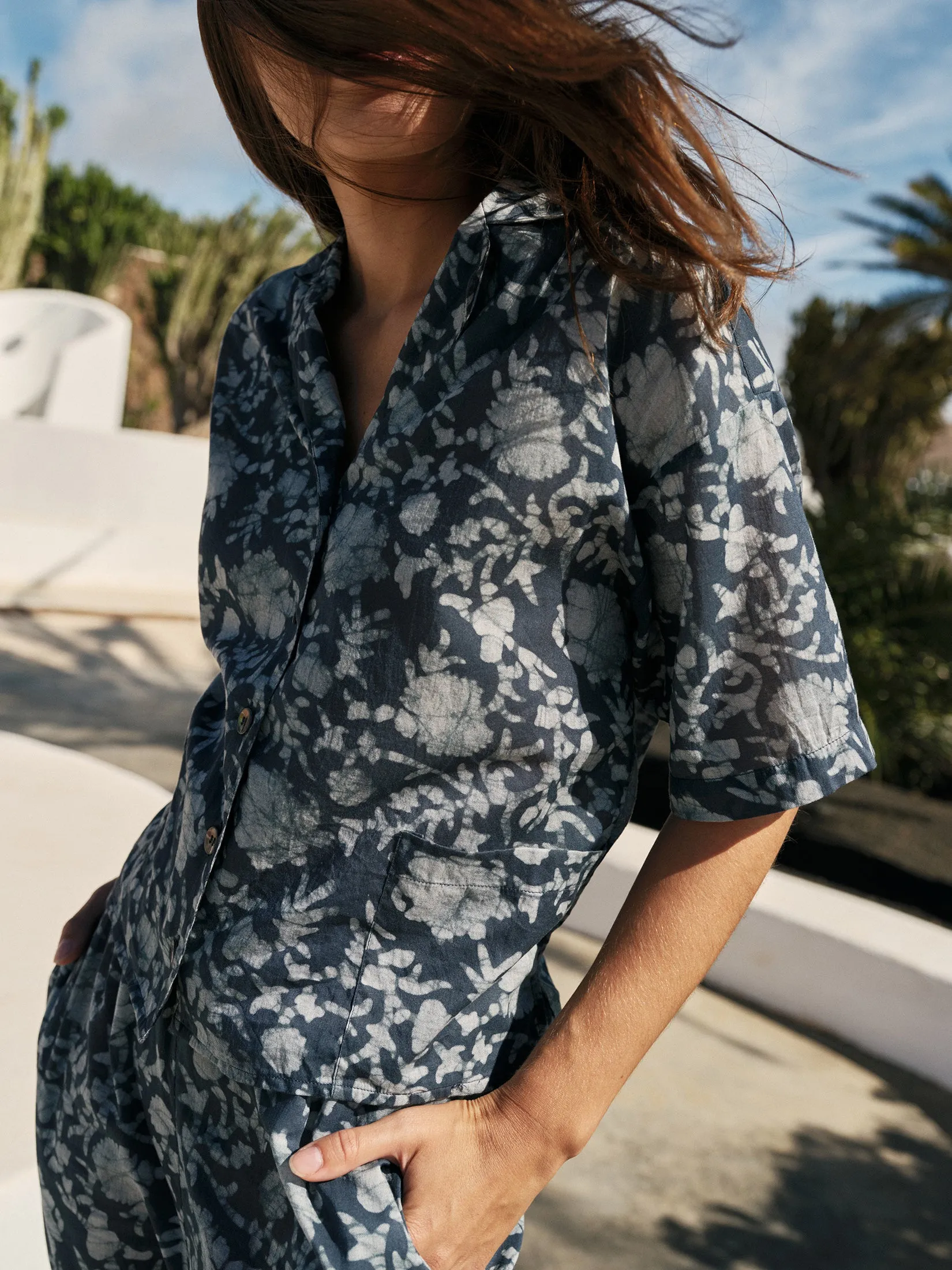 Ginger Print Shirt Indigo Blue sold by Ivalo.com product image thumbnail 3