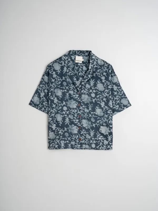Ginger Print Shirt Indigo Blue sold by Ivalo.com