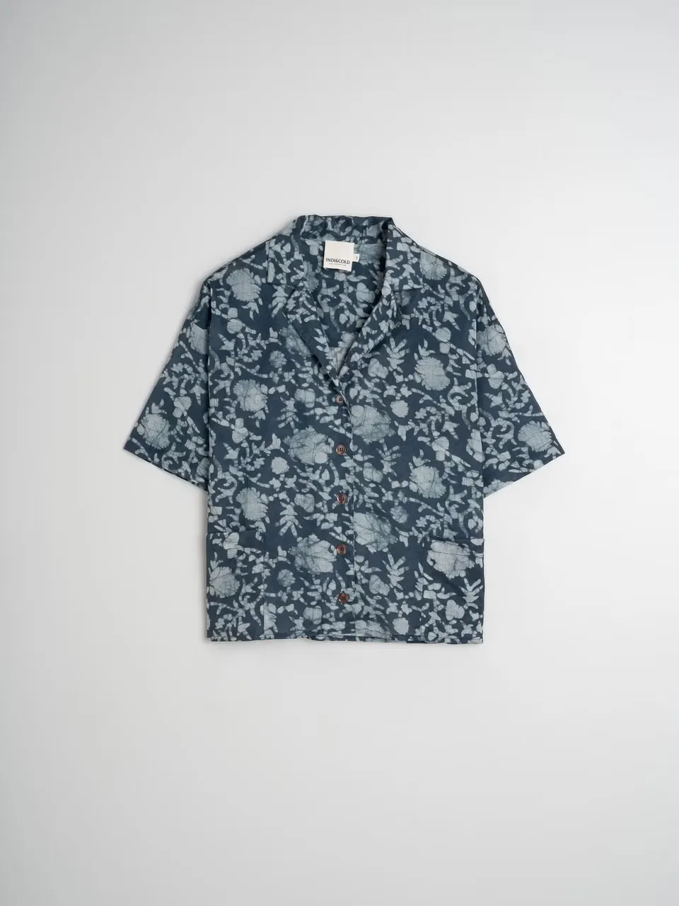 Ginger Print Shirt Indigo Blue sold by Ivalo.com