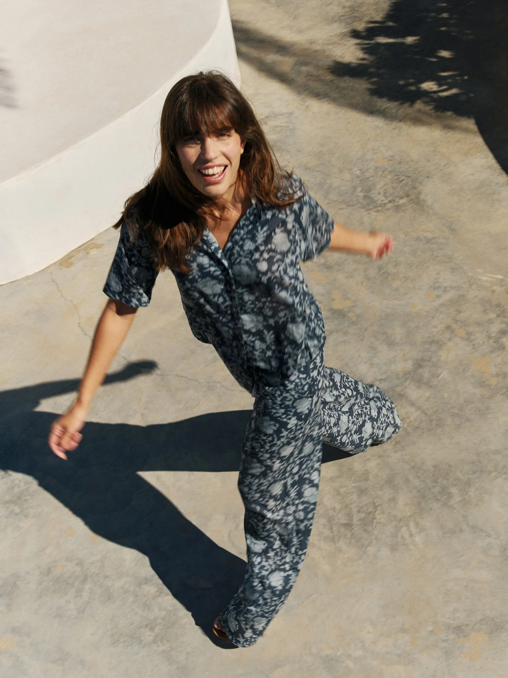 Ginger Print Shirt Indigo Blue sold by Ivalo.com product image thumbnail 4