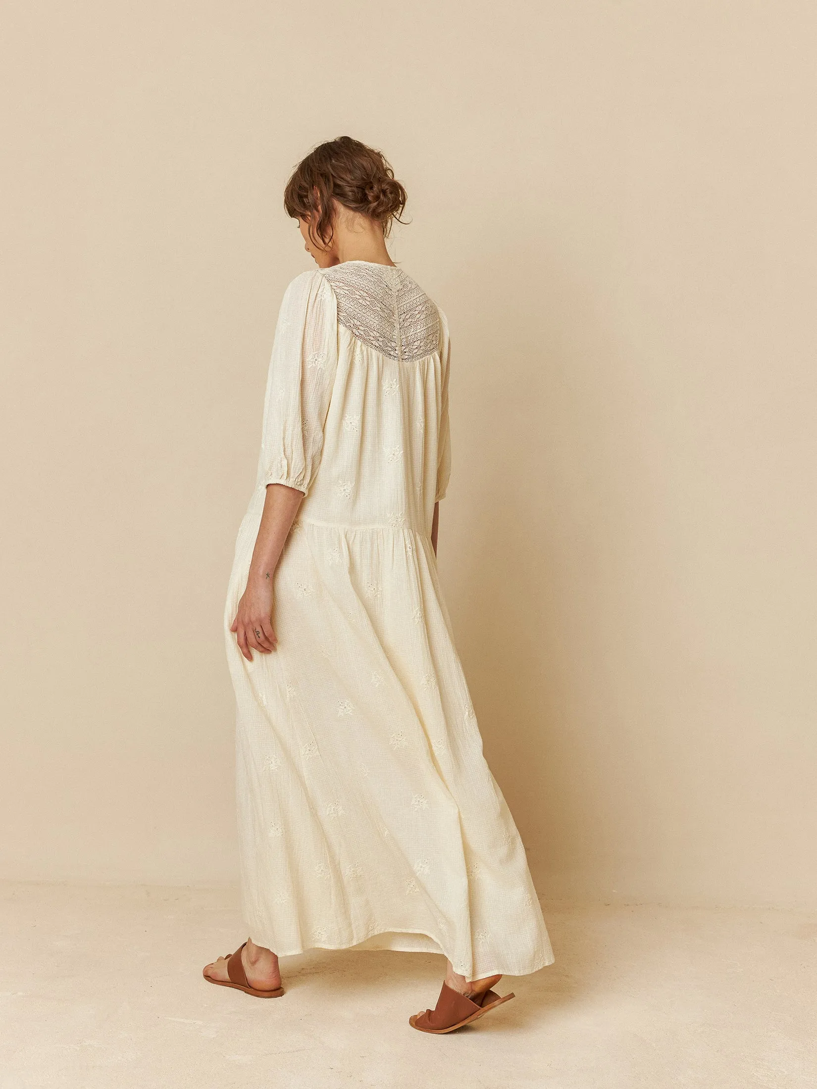 Balloon Sleeve Dress Ecru sold by Ivalo.com product image thumbnail 2