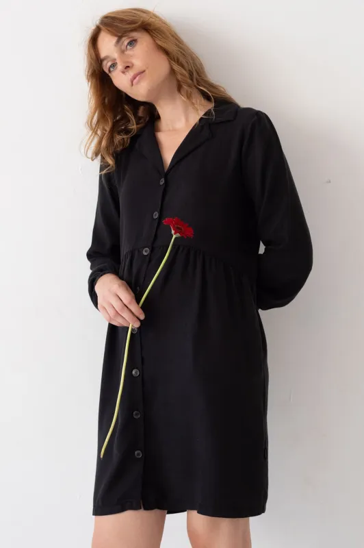 Tracy Tencel Shirt Dress Black sold by Ivalo.com