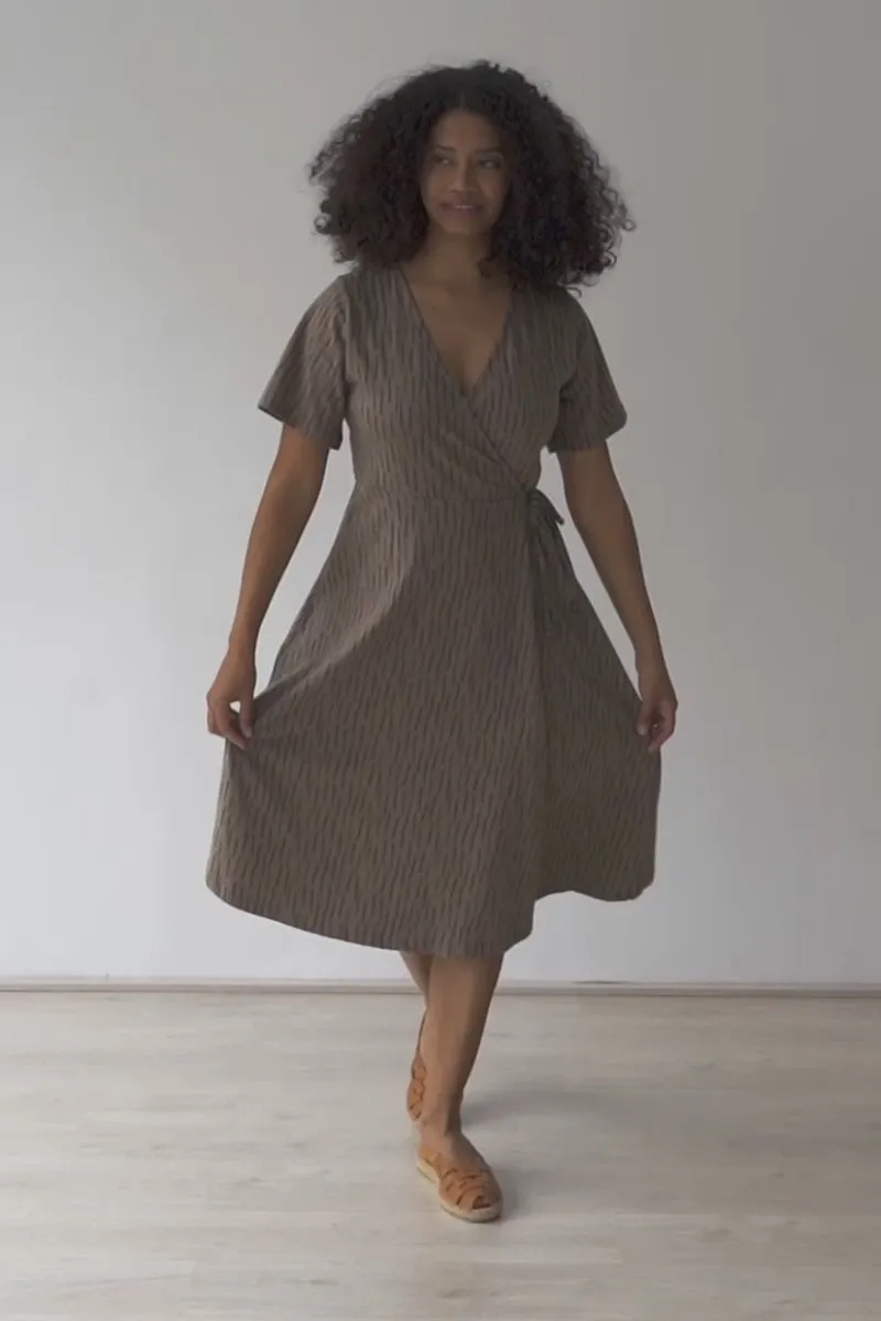 Helen Wrap Dress Brown Bark sold by Ivalo.com product image thumbnail 5