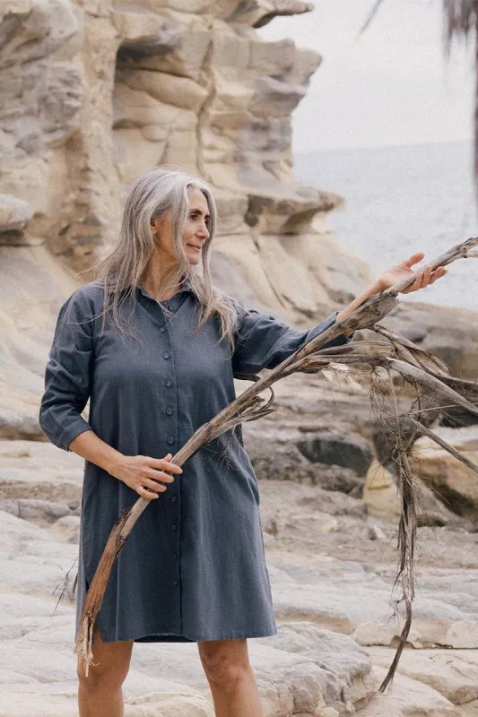 Elisa Shirt Dress Blue sold by Ivalo.com