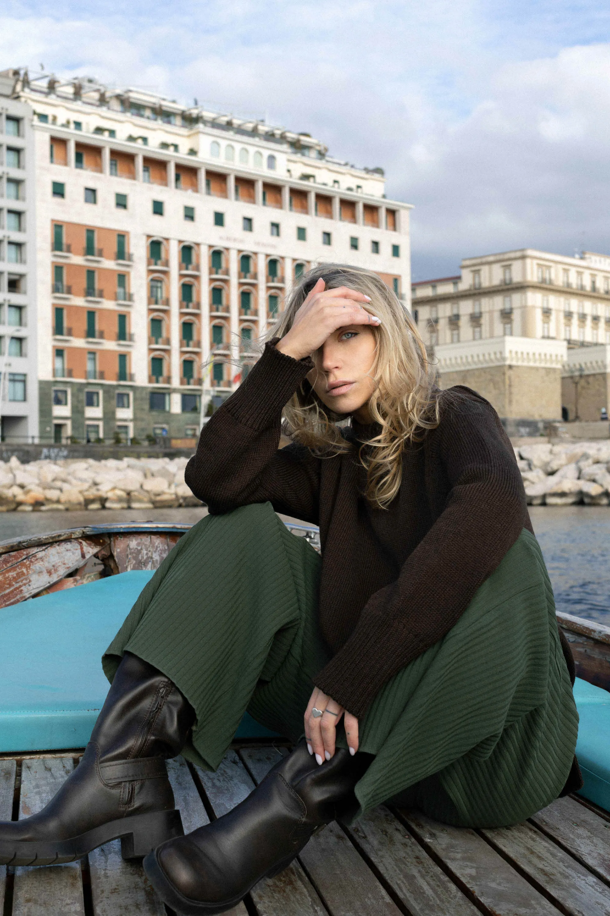 Marina Merino Jumper Chocolate sold by Ivalo.com product image thumbnail 3