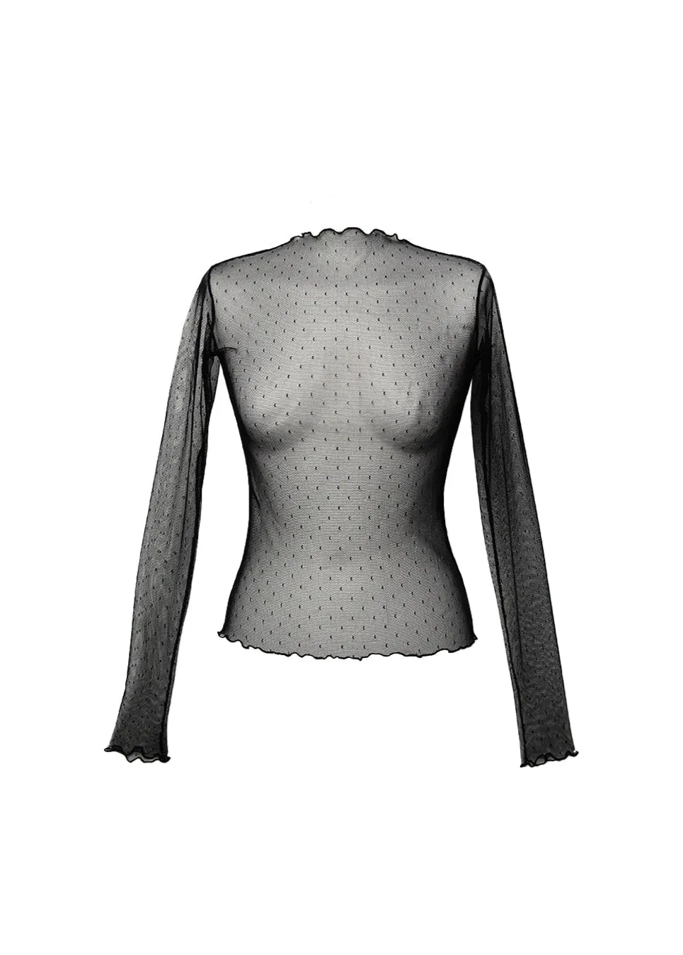 Tasha Sheer Long Sleeve Top Black sold by Ivalo.com product image thumbnail 2