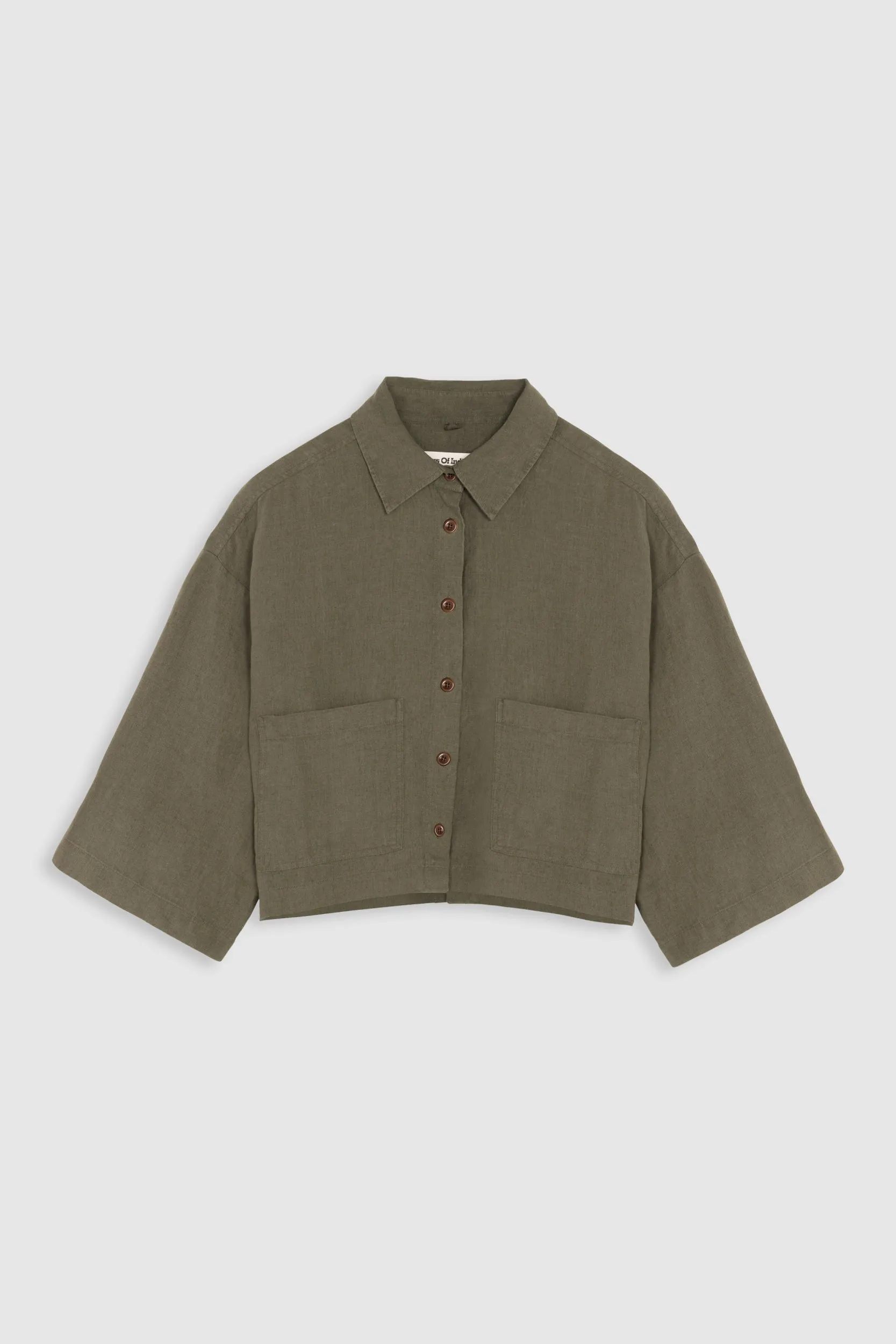 Wanda Linen Overshirt Bungee Cord sold by Ivalo.com