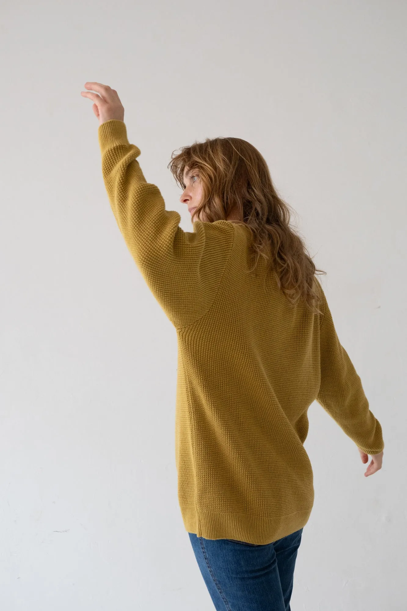 Tam Unisex Organic Cotton Sweater Mustard sold by Ivalo.com product image thumbnail 3