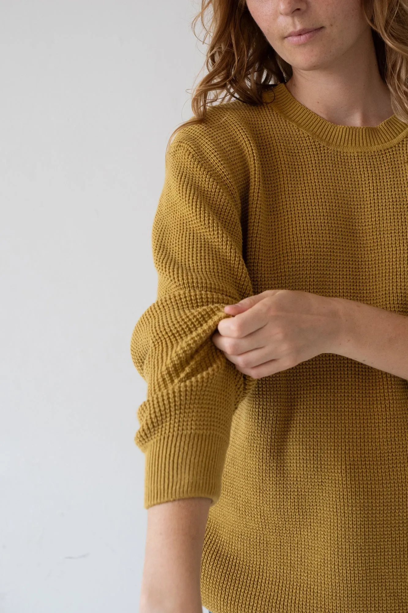 Tam Unisex Organic Cotton Sweater Mustard sold by Ivalo.com product image thumbnail 4