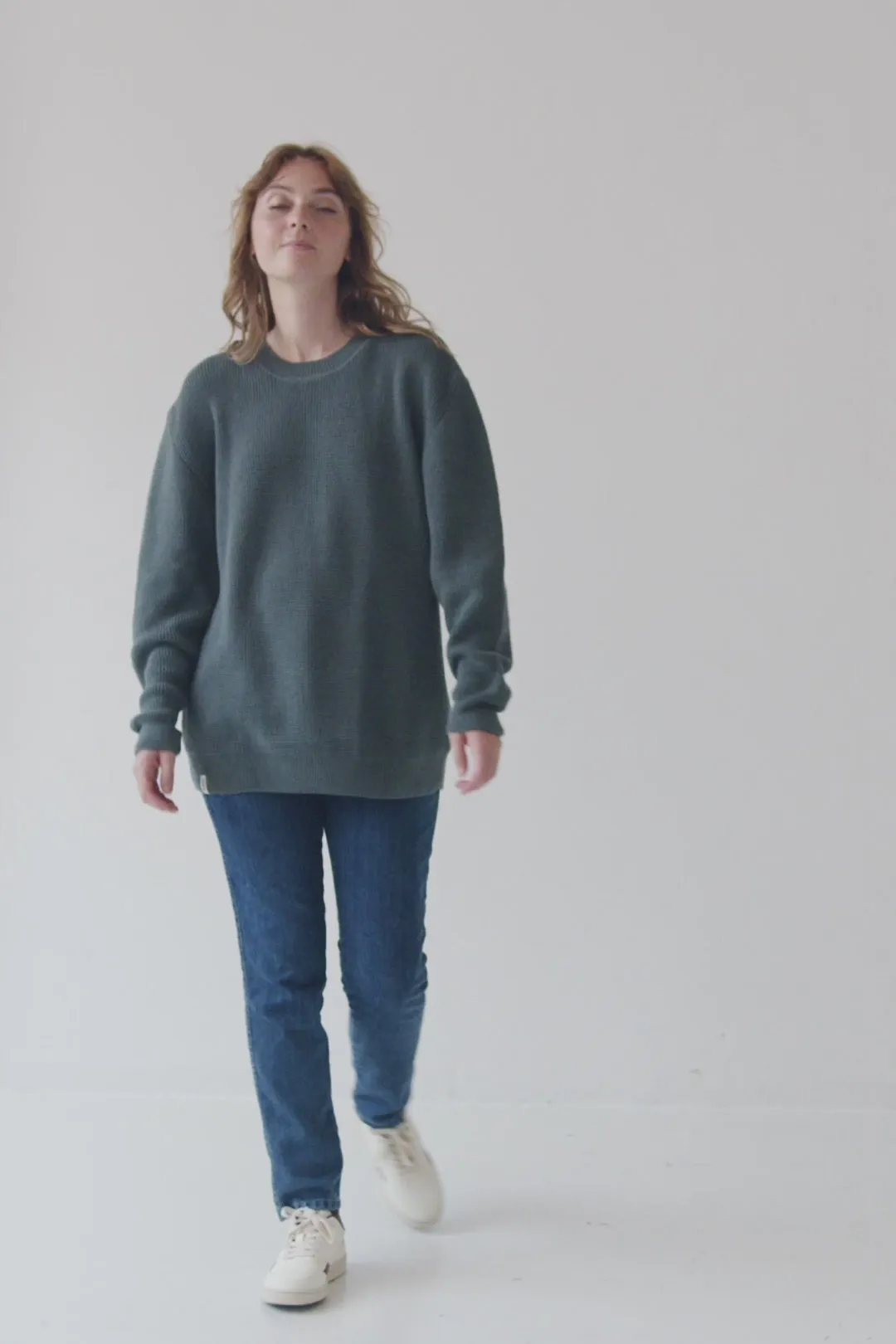 Tam Unisex Organic Cotton Sweater Hydrangea Blue sold by Ivalo.com product image thumbnail 4