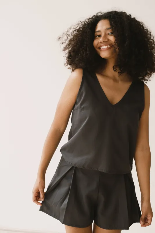 Holly Tencel Strap Top Black sold by Ivalo.com