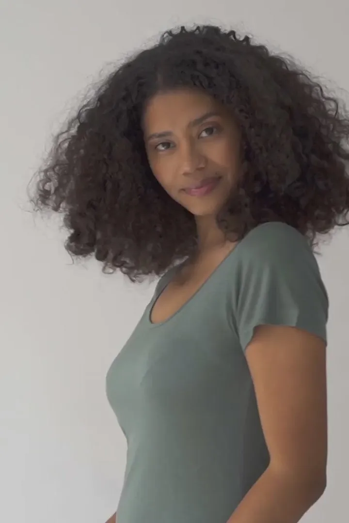 Hilda Short Sleeved Tencel T-Shirt Green sold by Ivalo.com product image thumbnail 4