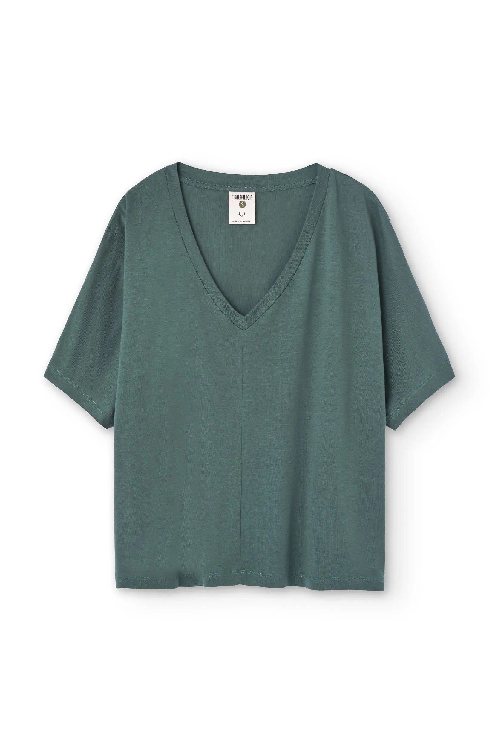 Hilda Short Sleeved Tencel T-Shirt Green sold by Ivalo.com product image thumbnail 5