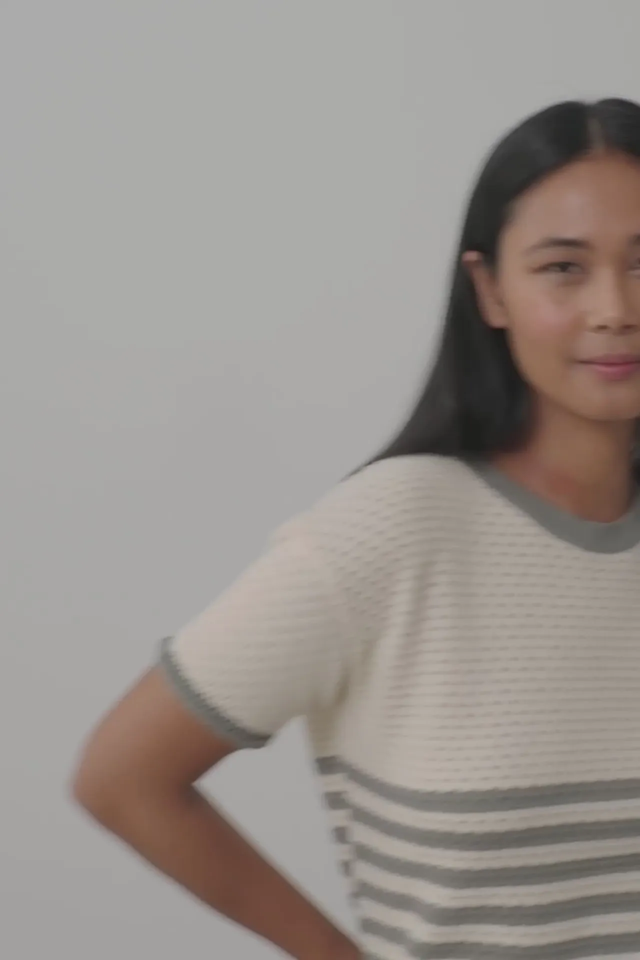 Hadara Short Sleeve Knitted Top Blue Sailor Stripes sold by Ivalo.com product image thumbnail 5