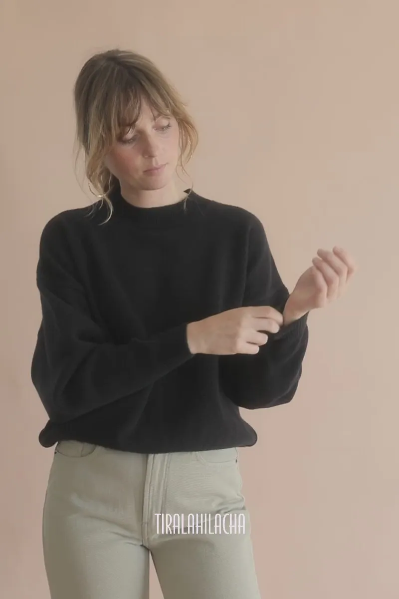 Gaudia Sweater Batwing Sleeve Merino Wool Black sold by Ivalo.com product image thumbnail 3