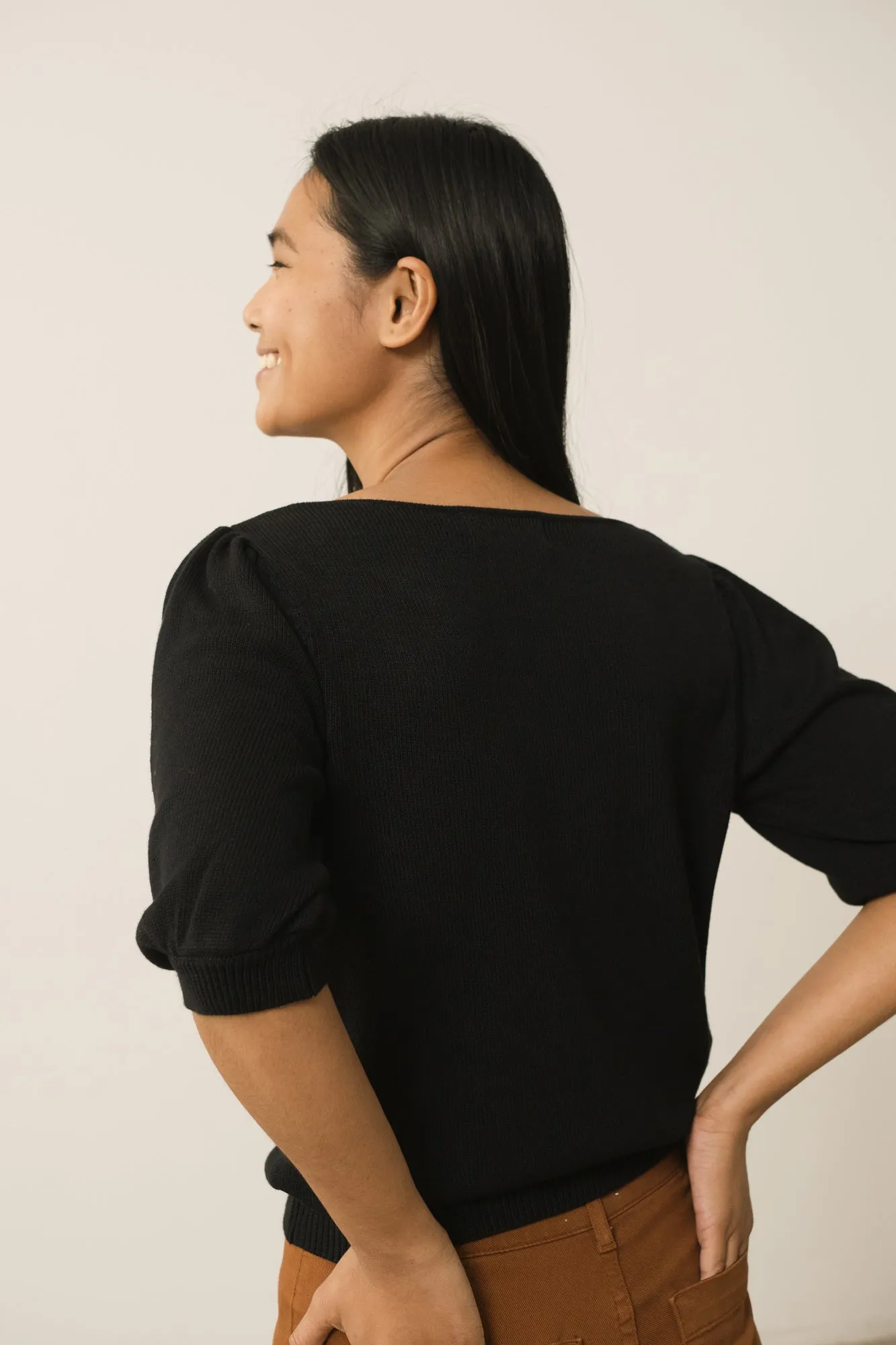 Haya Knitted Tencel Top Black sold by Ivalo.com product image thumbnail 3