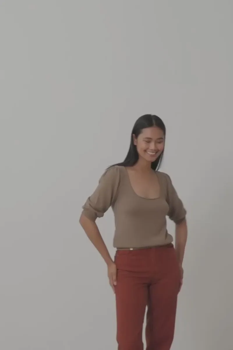 Haya Knitted Tencel Top Brown sold by Ivalo.com product image thumbnail 5