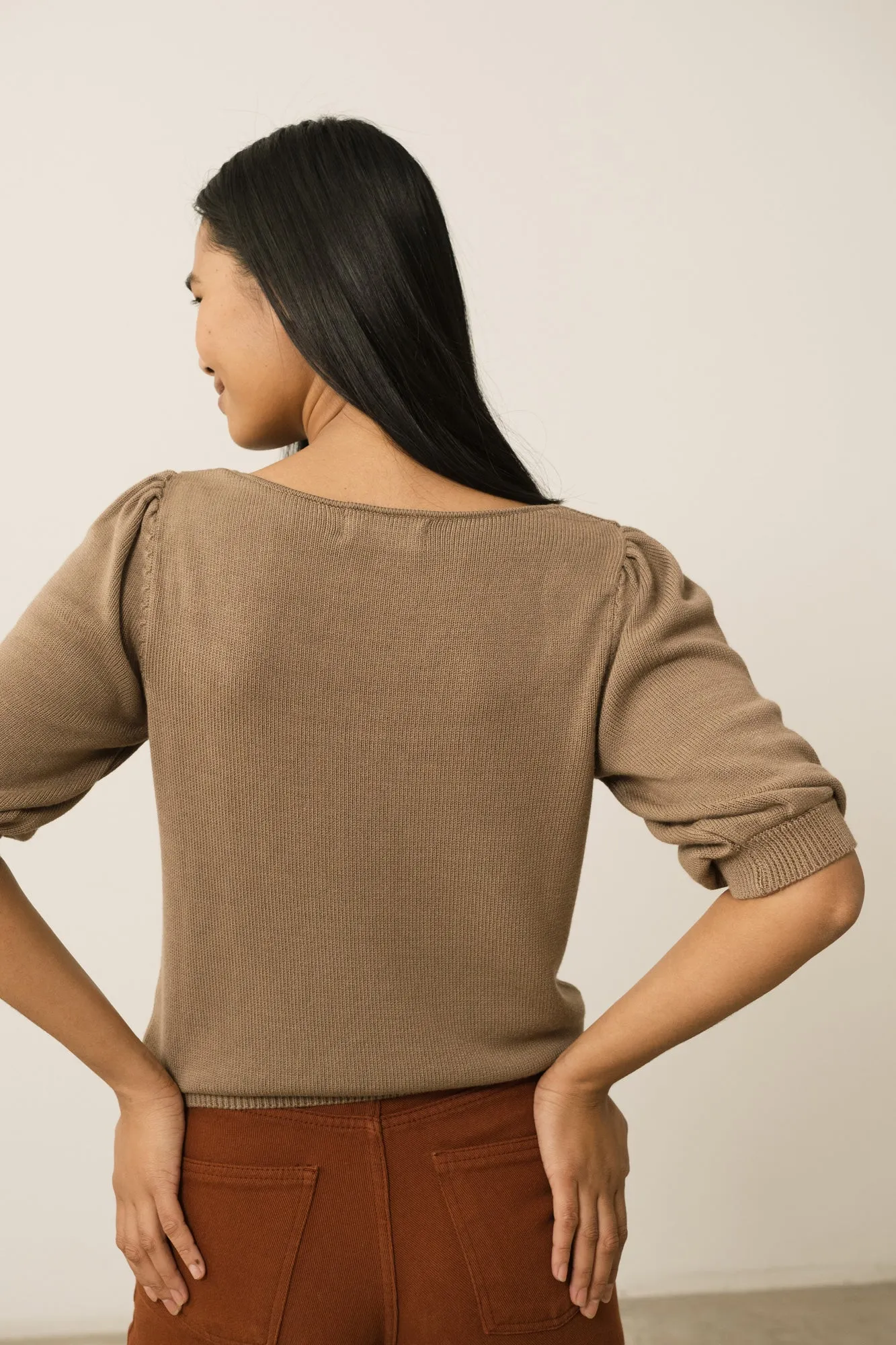 Haya Knitted Tencel Top Brown sold by Ivalo.com product image thumbnail 4