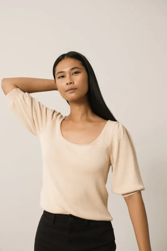 Haya Knitted Tencel Top Pink/White sold by Ivalo.com