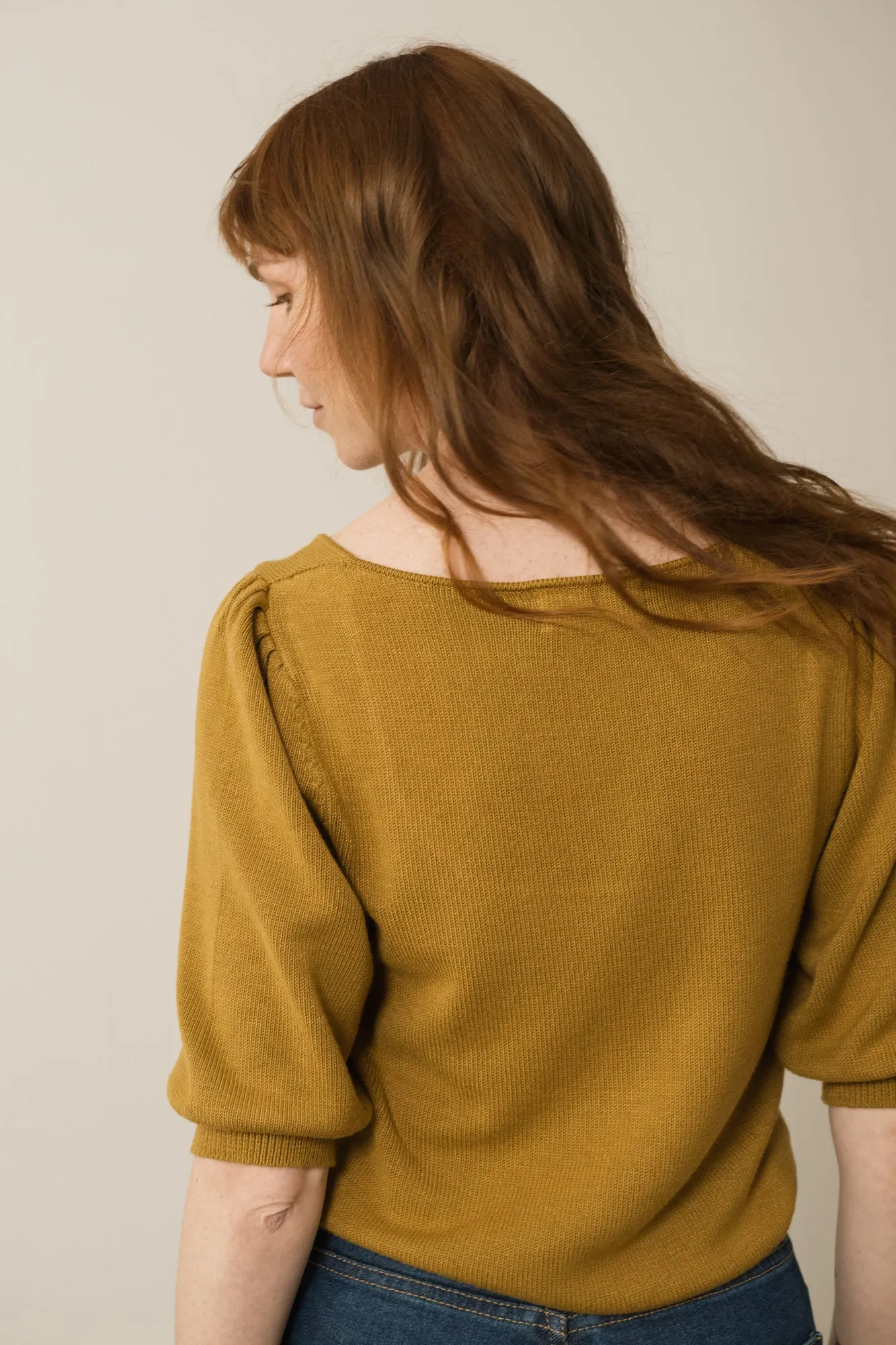 Haya Knitted Tencel Top In Mustard sold by Ivalo.com product image thumbnail 3