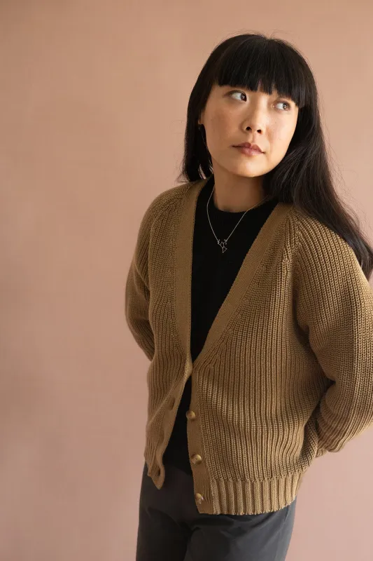 Golah Short Cardigan Earth Brown sold by Ivalo.com