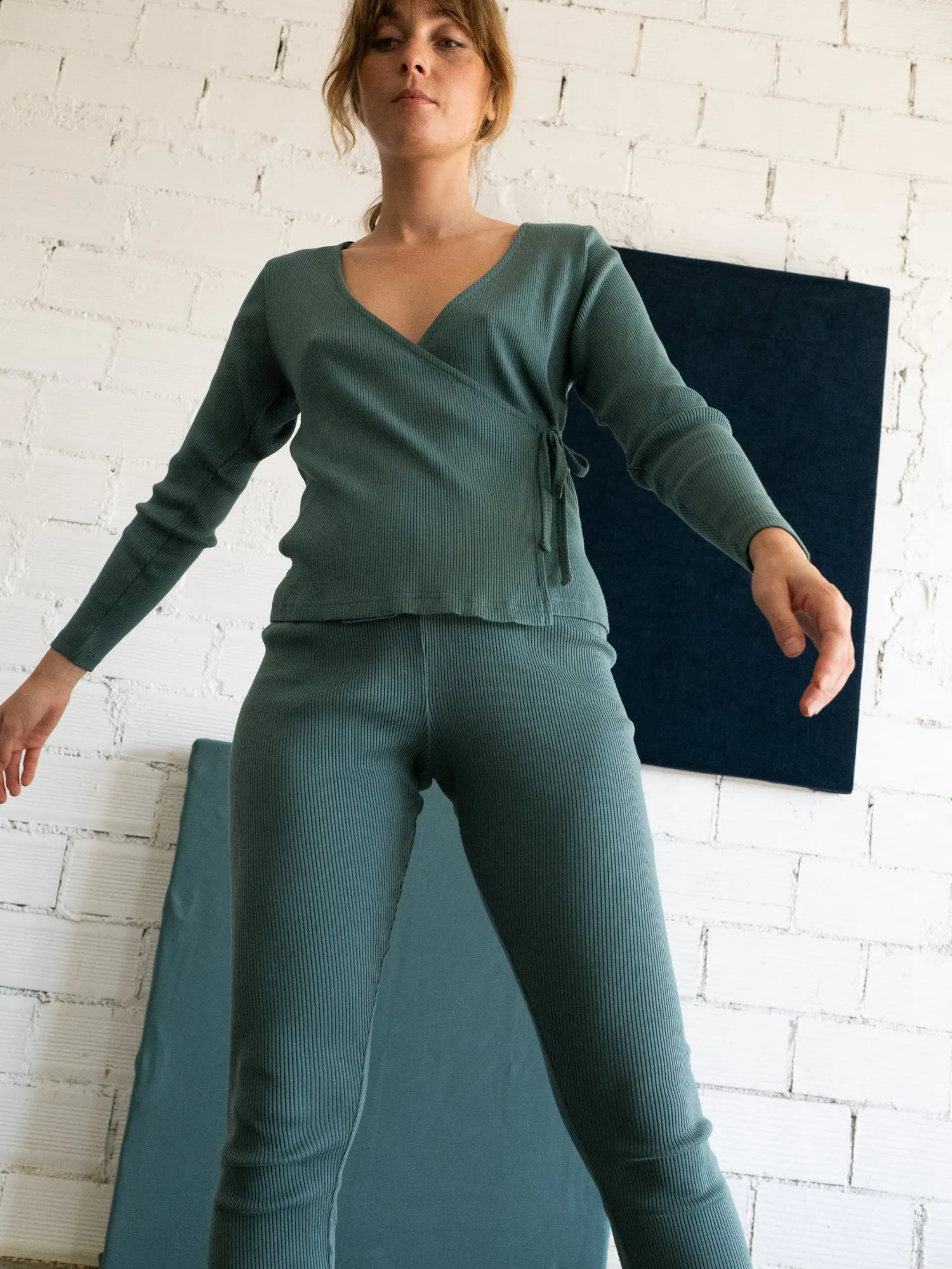 Gina Long Sleeved Crossover Top Sky Blue sold by Ivalo.com product image thumbnail 4