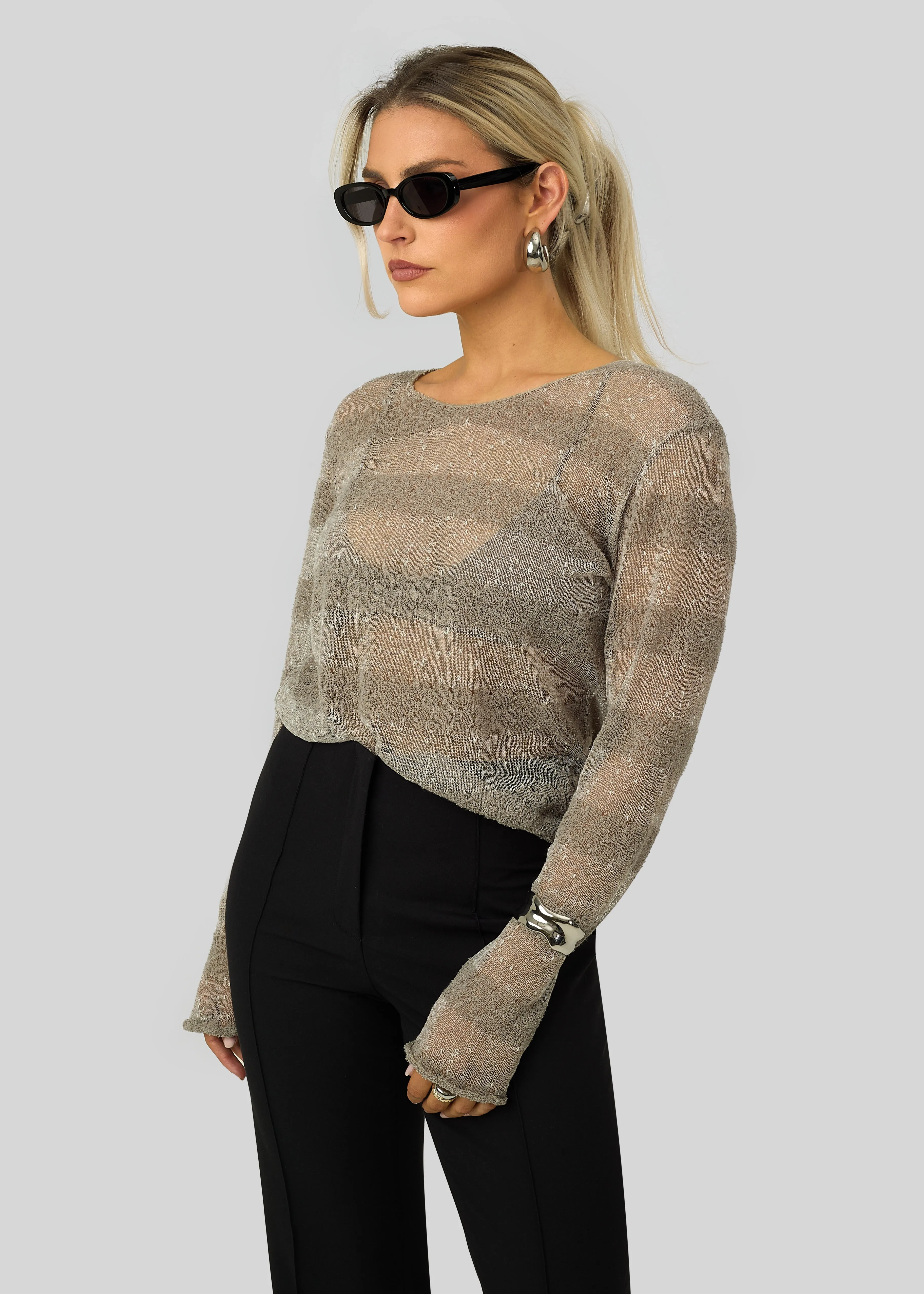 Ace Striped Sheer Sweater sold by Ivalo.com product image thumbnail 3