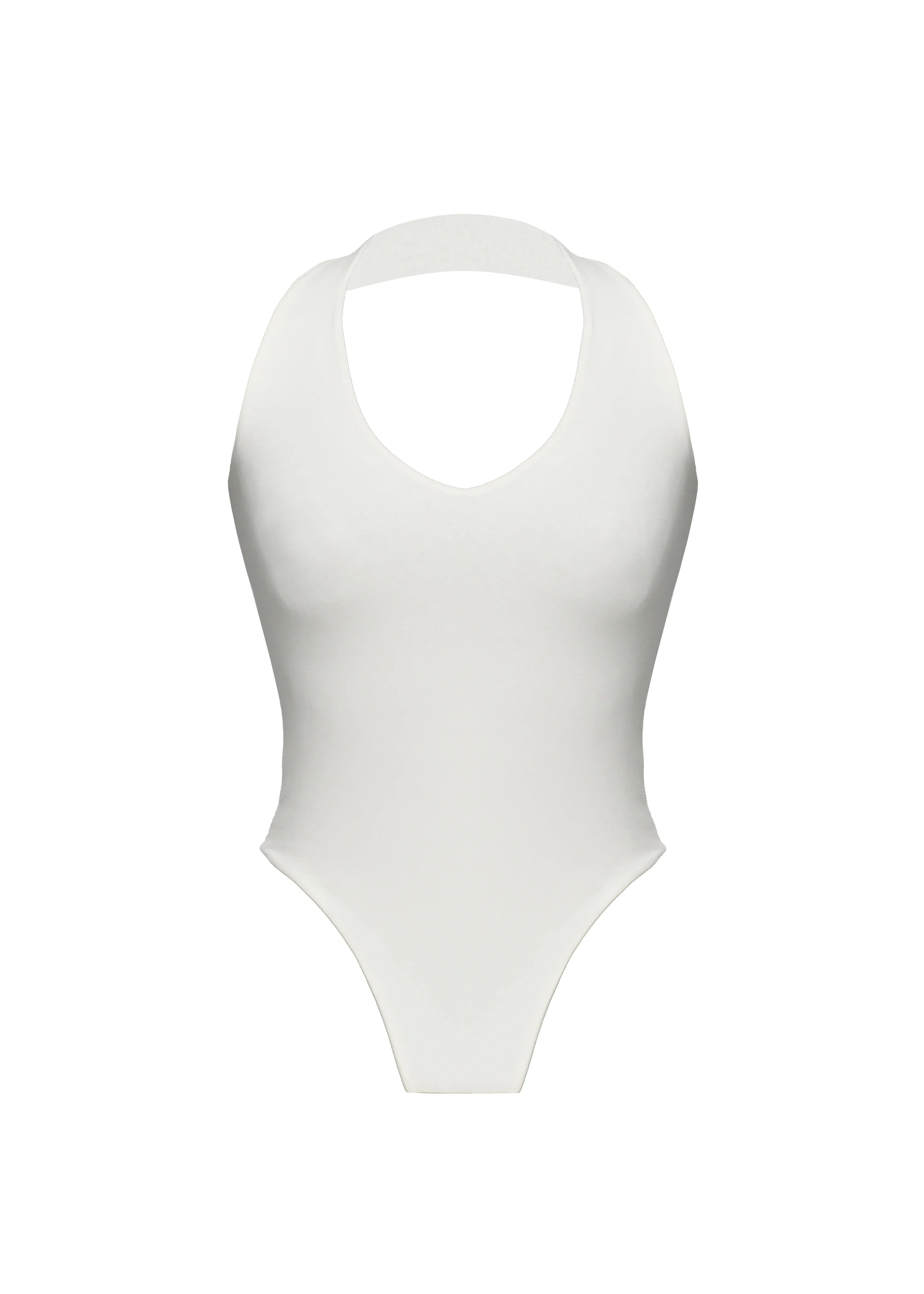 Cleo Plunge Halter Bodysuit Cream White sold by Ivalo.com product image thumbnail 3