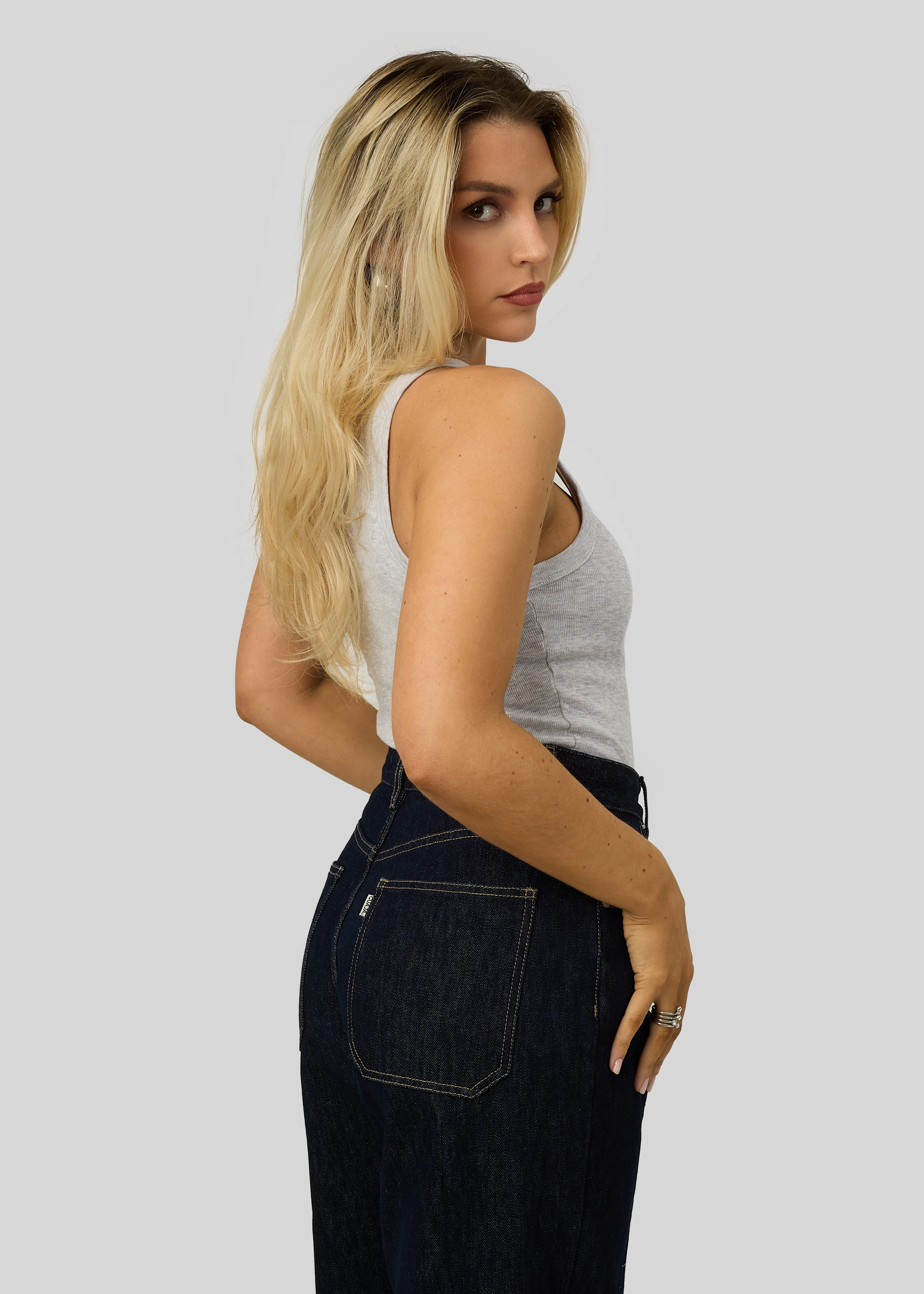 Jimmy Scoop-Neck Ribbed Tank Top Grey sold by Ivalo.com product image thumbnail 2