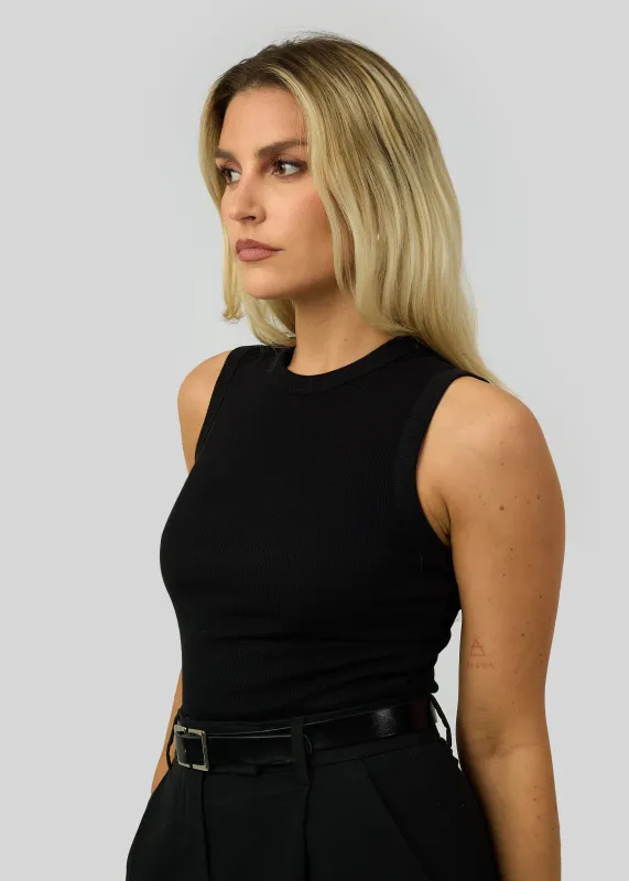 Kurt High-Neck Tank Top Black sold by Ivalo.com