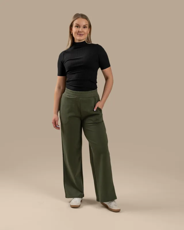 Toive Wide Trousers Khaki sold by Ivalo.com