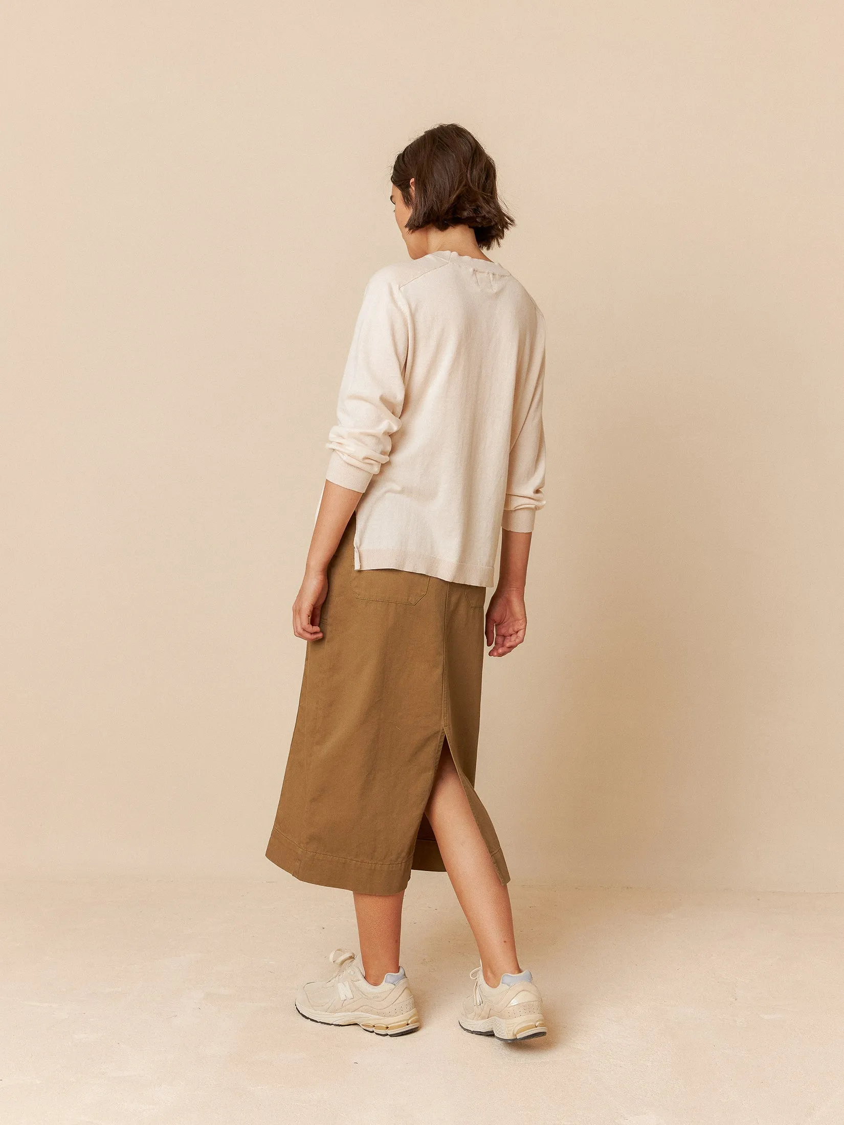 Raglan Sleeve Knit Sweater Ecru sold by Ivalo.com product image thumbnail 2