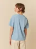 V-Neck Cotton T-Shirt Vintage Blue sold by Ivalo.com